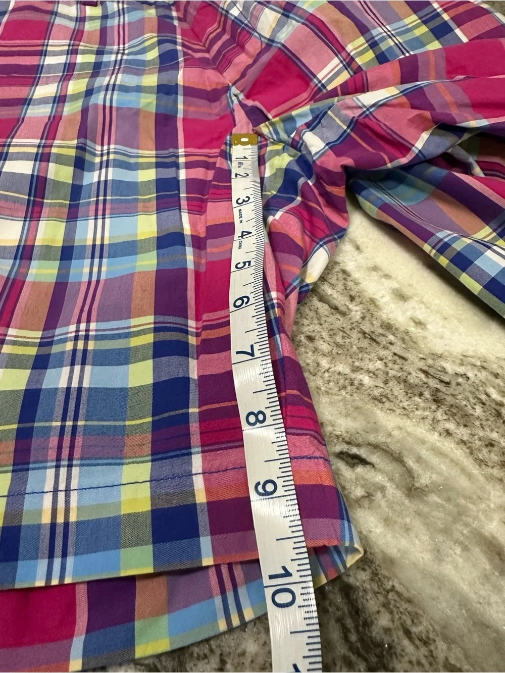 Polo by Ralph Lauren Pink Plaid Cotton Blend Shorts